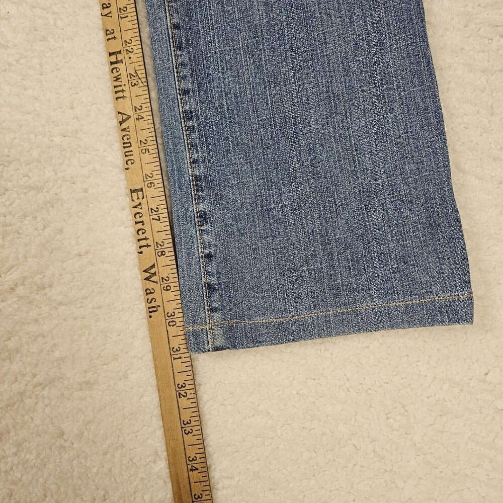 Y2K Iber Jeans Women's Size 28 Light Wash Blue Denim Karen High Waisted Straight - Picture 7 of 14
